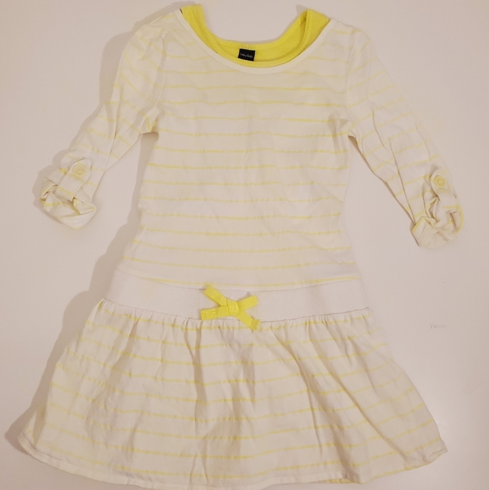 Baby Gap Adorable Yellow Striped Dress 3T